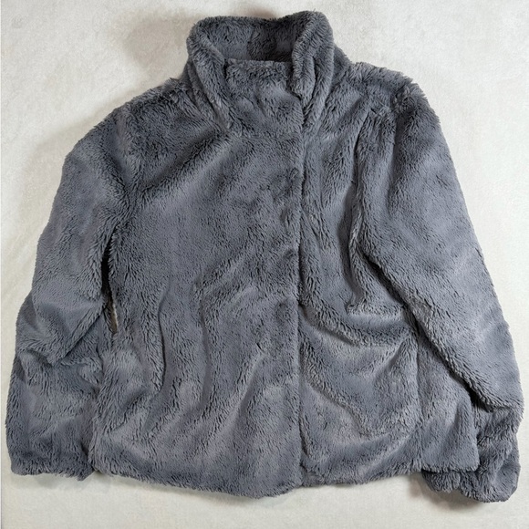Patagonia XL Pelage Gray Lunar Frost Soft Lined High Pile Fleece Jacket - Picture 2 of 9